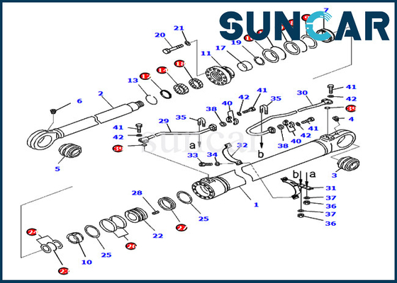 Αγορά PC800-8E0 PC850-8E0 KOMATSU 707-99-76360 εξάρτηση σφραγίδων εκσκαφέων εξαρτήσεων υπηρεσιών κυλίνδρων 7079976360 βραχιόνων online manufacture