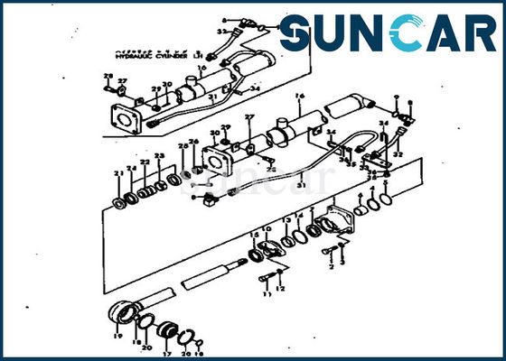 Αγορά 101-62-05020 υδραυλική εξάρτηση KOMATSU σφραγίδων κυλίνδρων d20a-2 1016205020 υδραυλικές εξαρτήσεις επισκευής κυλίνδρων online manufacture