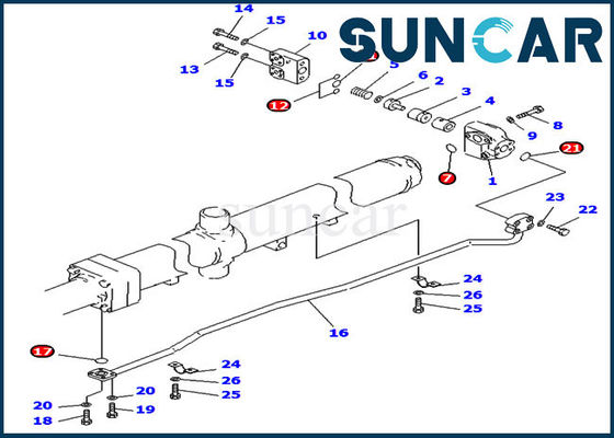 Αγορά 707-99-67430 τακτοποιήσεις d475a-3 d475a-2 KOMATSU εξαρτήσεων υπηρεσιών κυλίνδρων εξαρτήσεων σφράγισης ανελκυστήρων λεπίδων online manufacture