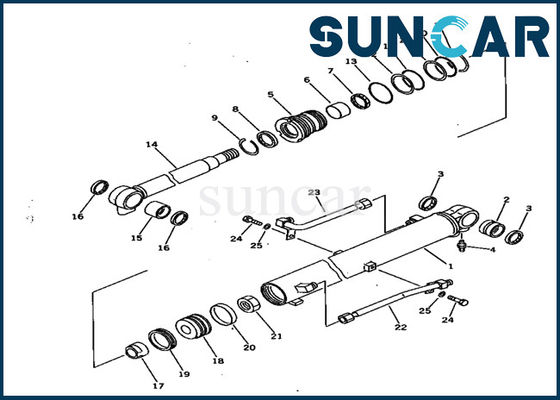 Αγορά 707-99-15710 KOMATSU pc28uu-1 εσωτερική αντικατάσταση εξαρτήσεων υπηρεσιών αντίστασης πετρελαίου εξαρτήσεων σφραγίδων κυλίνδρων βραχιόνων online manufacture