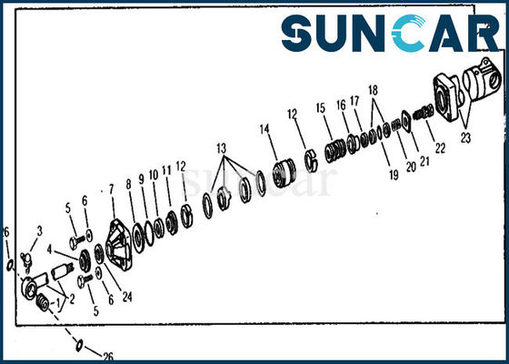 Αγορά RE21210 υδραυλικό παρέμβυσμα ελαίου επισκευής εξαρτήσεων 890A John Deere σφραγίδων κυλίνδρων βραχιόνων αντικατάστασης online manufacture