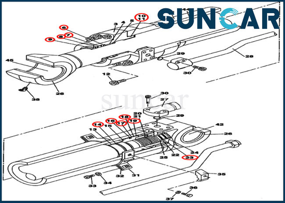 Αγορά LZ008180 Dipper βραχιόνων υδραυλική υπόθεση CX160C CX160B τακτοποιήσεων εξαρτήσεων επισκευής εξαρτήσεων σφραγίδων κυλίνδρων online manufacture