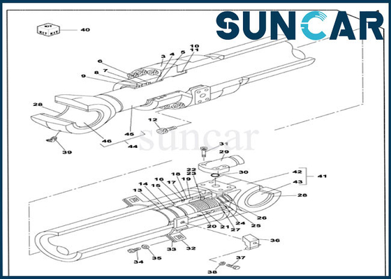 Αγορά Dipper βραχιόνων υπόθεσης LZ008450 CX250C CX290B σφράγιση εκσκαφέων αντιολισθητικών αλυσίδων εξαρτήσεων επισκευής σφραγίδων κυλίνδρων online manufacture