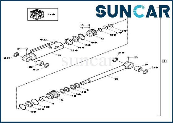 Αγορά ΥΠΌΘΕΣΗ CX17C xkcc-01535 υδραυλική κυλίνδρων λεπίδων μπουλντόζων XKCC01535 επισκευής εξαρτήσεων εκσκαφέων σφραγίδων τακτοποιήσεων εξαρτήσεων online manufacture