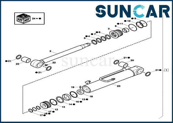 Αγορά Xkcc-01448 XKCC01448 βραχιόνων ταλάντευσης σφραγίζοντας εξαρτήσεων εξαρτήσεις υπηρεσιών κυλίνδρων ΥΠΌΘΕΣΗΣ CX33C CX37C υδραυλικές online manufacture