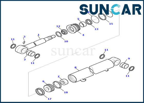 Αγορά Εξάρτηση KOMATSU 878000655 τακτοποιήσεις pc35r-8 σφραγίδων κυλίνδρων βραχιόνων Wear-resistant σφραγίζοντας εξάρτηση κυλίνδρων βραχιόνων online manufacture