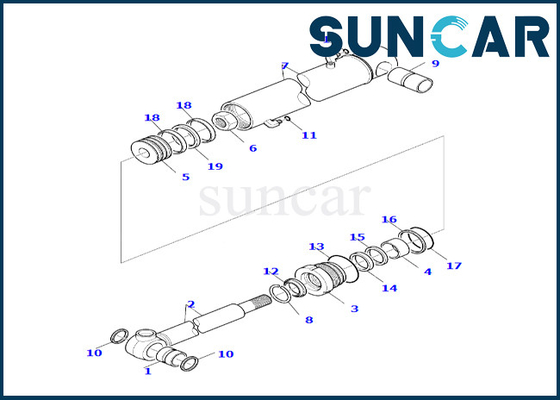 Αγορά Εξάρτηση KOMATSU 7079926530 707-99-26530 σφραγίδων κυλίνδρων κάδων για pc390ll-10 wb142-5 wb146-5 online manufacture