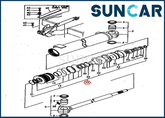 Αγορά Pc40fr-1 εξαρτήσεις pc50fr-1 προτύπων της KOMATSU YM172151-72080 αντικατάστασης ταλάντευσης υπηρεσιών κυλίνδρων online manufacture
