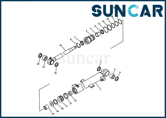 707-00-50660 KOMATSU pc05-6 μίνι εκσκαφέων πρότυπη βραχιόνων σφραγίζοντας εξάρτηση επισκευής κυλίνδρων εσωτερική