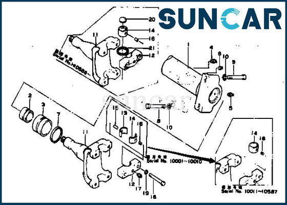 154-61-05012 της KOMATSU σφραγίζοντας εξαρτήσεις επισκευής κυλίνδρων εξαρτήσεων ISO9001 D80A-12 D80P-12 υδραυλικές