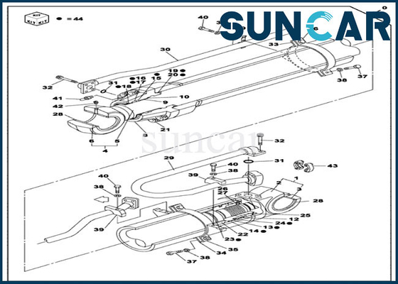CX470C Dipper μερών LZ010160 cOem ΥΠΟΘΕΣΗΣ υδραυλικές εξαρτήσεις επανοικοδομήσεων εξαρτήσεων σφραγίδων επισκευής κυλίνδρων
