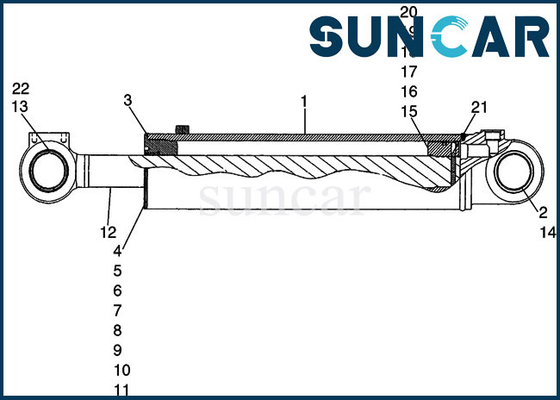 8605263 Bucket Seal Kit CASE 721D Model Cylinder Repair Sealing Kit Loader Machinery Seal