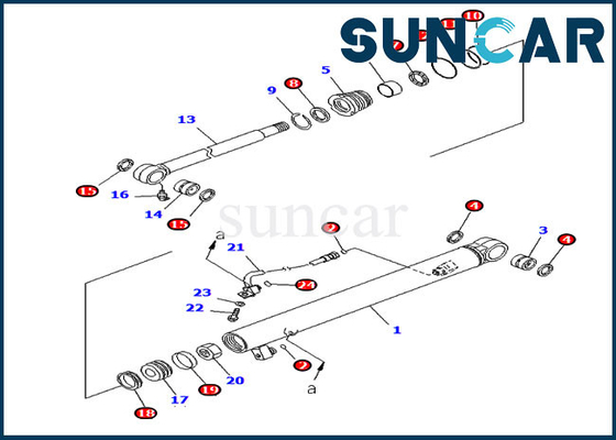 707-98-04670 εξάρτηση 7079804670 KOMATSU pc20mr-2 επισκευής σφραγίδων κυλίνδρων κάδων μια pc20mr-2-σφραγίζοντας εξάρτηση
