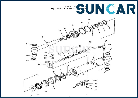 Η εξάρτηση 20T-63-56103 20T6356103 KOMATSU σφραγίδων κυλίνδρων βραχιόνων εγκαθιστά τη σφραγίζοντας εξάρτηση κυλίνδρων pc40-2 βραχιόνων